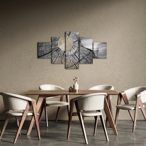 Obraz - Pień drzewa w kolażu (125x70 cm)