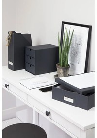 Ciemnoszary organizer z 3 szufladkami Bigso Box of Sweden Ingrid