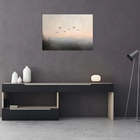 Obraz - Stado ptaków (70x50 cm)