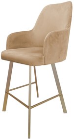 Hoker krzesło barowe Westa podstawa Profil złota MG06