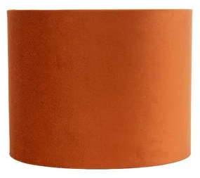 Pomarańczowy abażur z tkaniny ze złotym wnętrzem 18/18/14 Nowoczesny