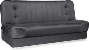 Sofa z Funkcją Spania PIANO 2 Rozkładana Wersalka Dwuosobowa Szara Nowoczesna do Salonu