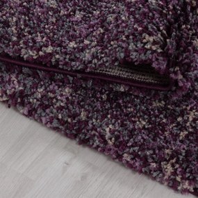 Dywan shaggy Enjoy fioletowy multikolor 80 cm x 250 cm