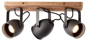 Brilliant - Oprawa punktowa CROWTON 3xGU10/6W/230V sosna