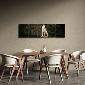 Obraz - Wycie wilka (170x50 cm)