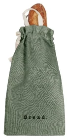 Worek na chleb z domieszką lnu Really Nice Things Bag Green Moss, wys. 42 cm