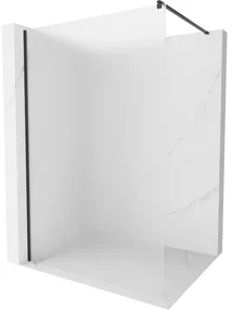 Mexen Kioto ścianka prysznicowa Walk-in 70 x 200 cm, szron 8 mm, czarna - 800-070-101-70-30