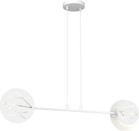 Biała metalowa lampa wisząca - D151 T9-A52