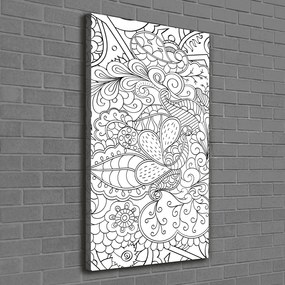 Foto obraz na płótnie pionowy Tło Zentangle