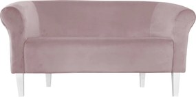 Sofa Milo tkanina Welur : Kolor nogi - Biała, Kolor tkaniny - VELVET - MG55, Typ tkaniny - Velvet, Wysokość nogi - 20 cm