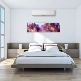 Obraz - Malarstwo pejzażowe jesienne (170x50 cm)