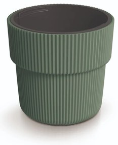 Donica ogrodowa z wkładem Milly 39 x 39 x 37 cm zielona pinia PROSPERPLAST