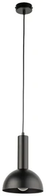 Vitrum S kopuła czarna -minimalistyczna, lampa wisząca pojedyncza