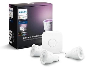 Zestaw podstawowy Philips Hue WHITE AND COLOR AMBIANCE 3xGU10/6,5W/230V 2000-6500K