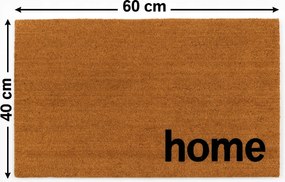 Wycieraczka kokosowa 40x60cm napis home naturalna antypoślizgowa pod drzwi