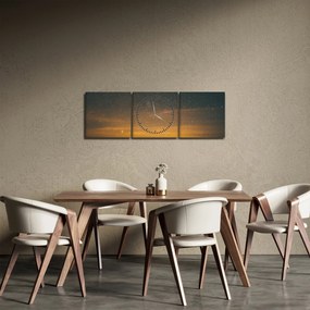 Obraz gwiaździstego nieba (z zegarem) (90x30 cm)