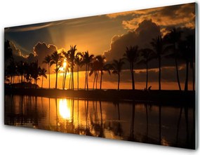 Szkło Ozdobne do Kuchni Słońce Przebijające Przez Liście