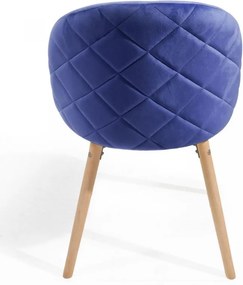 MIADOMODO Zestaw krzeseł do jadalni, kr. niebieski, 4 szt.