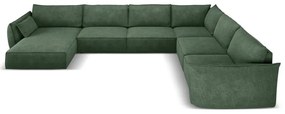 Ciemnozielony narożnik (prawostronny) Vanda – Mazzini Sofas