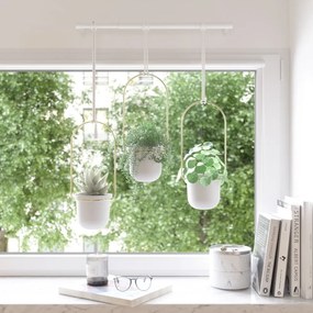 Plastikowe wiszące osłonki na doniczki na zioła zestaw 3 szt. ø 7,5 cm Triflora – Umbra