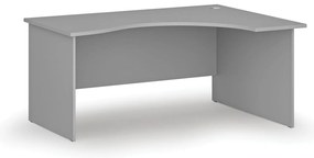 Ergonomiczne biurko PRIMO GRAY, 160x120 cm, prawe, szare