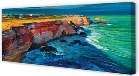 Obraz canvas na ścianę Morze, Niebo i Skały