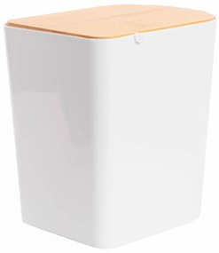 Kosz łazienkowy BAMBOU z bambusową pokrywą, 5 L