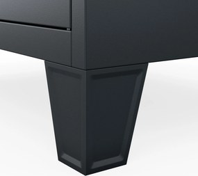 Szafka BHP ubraniowa pracownicza antracytowa BARTEK 1 Plus 292 x 1720 x 450 mm