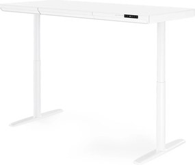 Biurko elektryczne z regulacją wysokości Ellis 160x70 cm, kolor biały