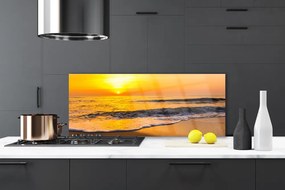 Panel Szklany do Kuchni Cichy Wieczór Nad Morzem