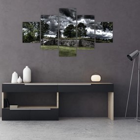 Obraz zachmurzonego nieba (125x70 cm)