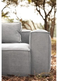 Szara sztruksowa sofa 240 cm Blok – Kave Home