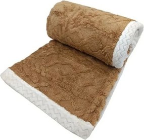 Koc z barankiem Island orzechowy, 150 x 200 cm