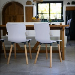 Krzesło Duo wood Carrara 50,3 x 46,3 x 80,9 cm