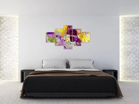 Obraz abstrakcji - malarstwo (125x70 cm)