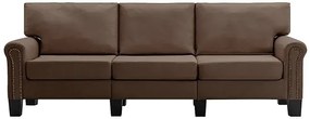 Trzyosobowa brązowa sofa - Alaia 3X