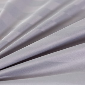 PrzytulneMieszkanie.pl PrzytulneMieszkanie.pl Hotelowa pościel z mikrowłókna JASMINE jasnoszara - pasek 2 cm, hotelowa kieszeń Rozmiar pościeli: 2 szt 70 x 90 cm | 200 x 220 cm