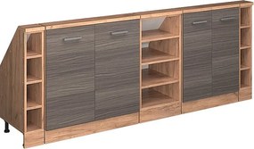 Szafka kuchenna na dach skośny szlachetna szarość 210x46x81.6 r-line