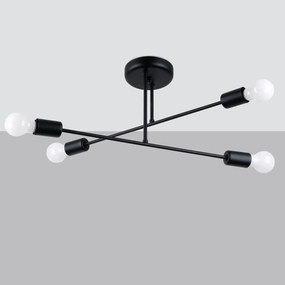 Żyrandol NORAH 4 czarny SOLLUX  LIGHTING