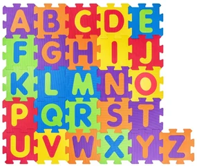 Plastica Puzzle piankowe Alfabet, 60 elementów