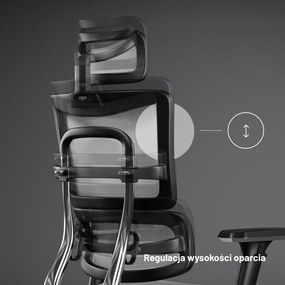 Fotel ergonomiczny Diablo V-Master, czarno-biały