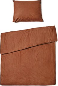 PrzytulneMieszkanie.pl PrzytulneMieszkanie.pl Bawełniana pościel CALMORA brązowa Rozmiar pościeli: 2 szt 70 x 90 cm | 160 x 220 cm