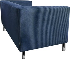 Sofa Monaco : Kolor nogi - Chrom, Kolor tkaniny - Kronos5/Poso5, Typ tkaniny - Kronos/Poso, Wysokość nogi - 15 cm