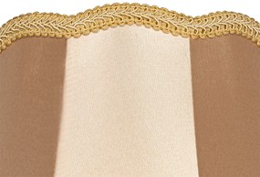 Abażur z tkaniny złoty 30 cm - Granny Retro