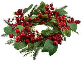 Wieniec świąteczny Jagody bzu, 30 cm