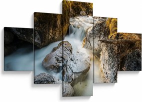 Obraz - Strumień leśny (125x70 cm)