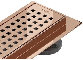 Mexen Flat M08 odpływ liniowy 80 cm, różowe złoto - 1625080-15