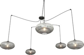 Nowoczesna pięcioramienna lampa typu pająk - D171 C4-G33
