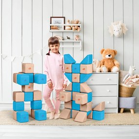 Zestaw klocków magnetycznych do szkół JollyHeap Medium - 50 elementów