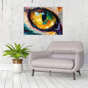 Obraz - Malowanie kocim okiem (70x50 cm)